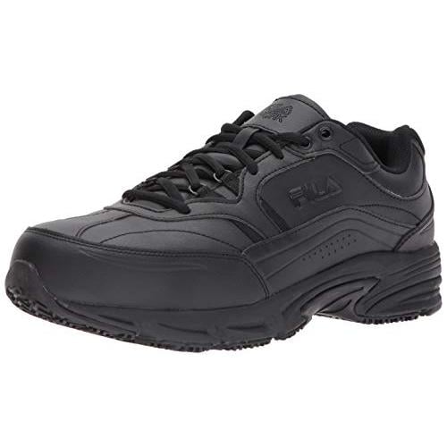 Fila Mens Memory Workshift Slip Resistant Steel Toe Work Shoes Hiking BLK/BLK/BLK Image 3