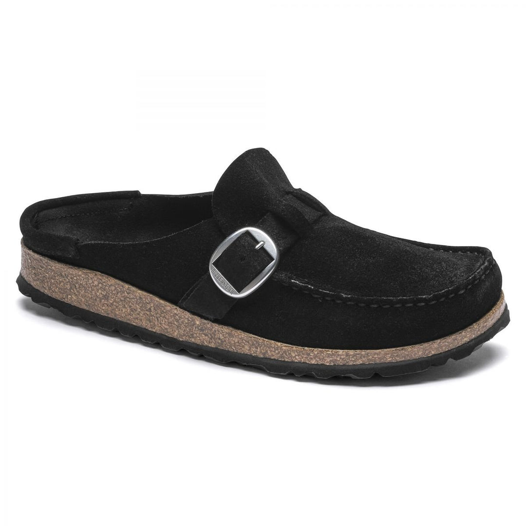 BIRKENSTOCK Womens Buckley Clog Black Suede (regular width) - 1017825 BLACK Image 1