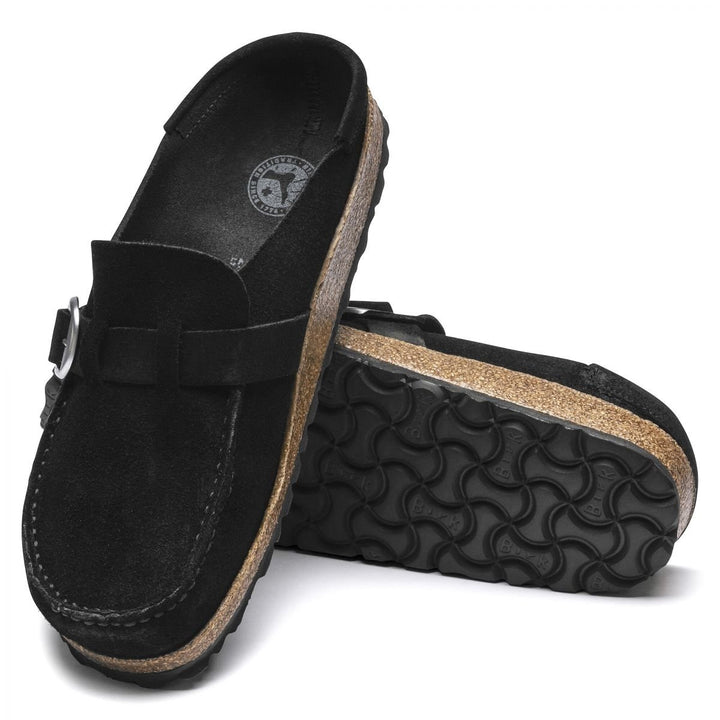 BIRKENSTOCK Womens Buckley Clog Black Suede (regular width) - 1017825 BLACK Image 2