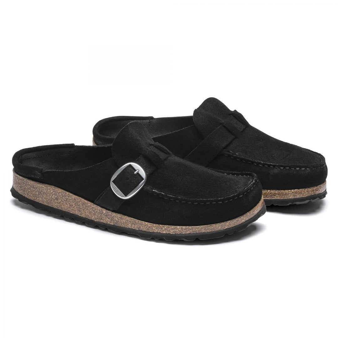 BIRKENSTOCK Womens Buckley Clog Black Suede (regular width) - 1017825 BLACK Image 4