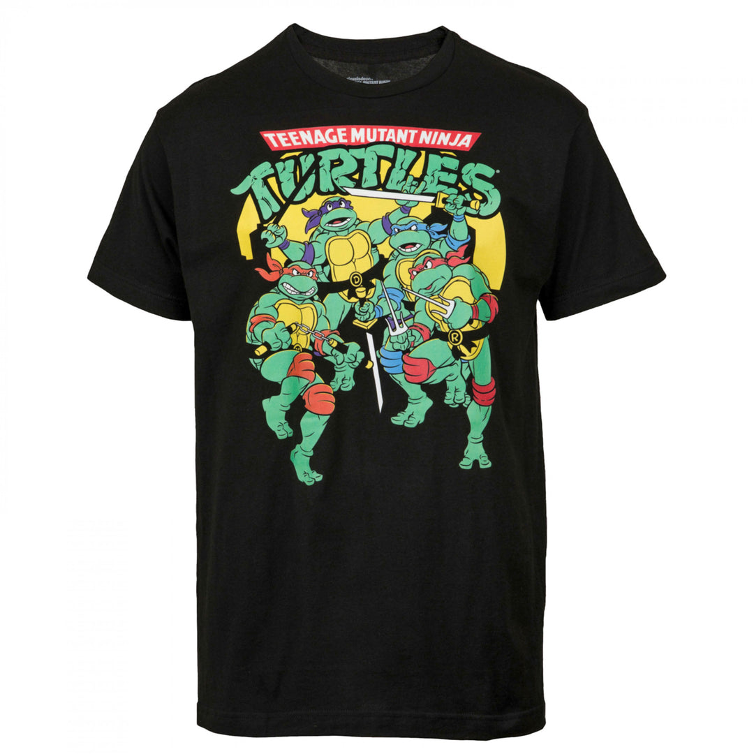 Teenage Mutant Ninja Turtles Retro Art T-Shirt Image 1