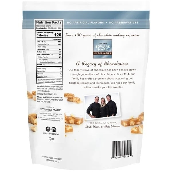 Edward Marc Peanut Brittle Bites 16 Ounce Image 2