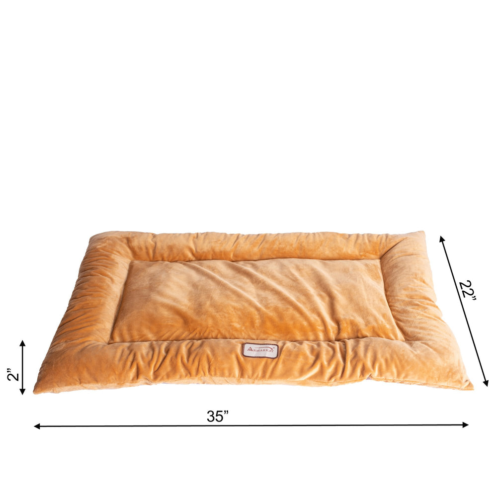 Armarkat Model M01CZS-L Large Pet Bed Mat with Poly Fill Cushion in Earth Brown Image 2
