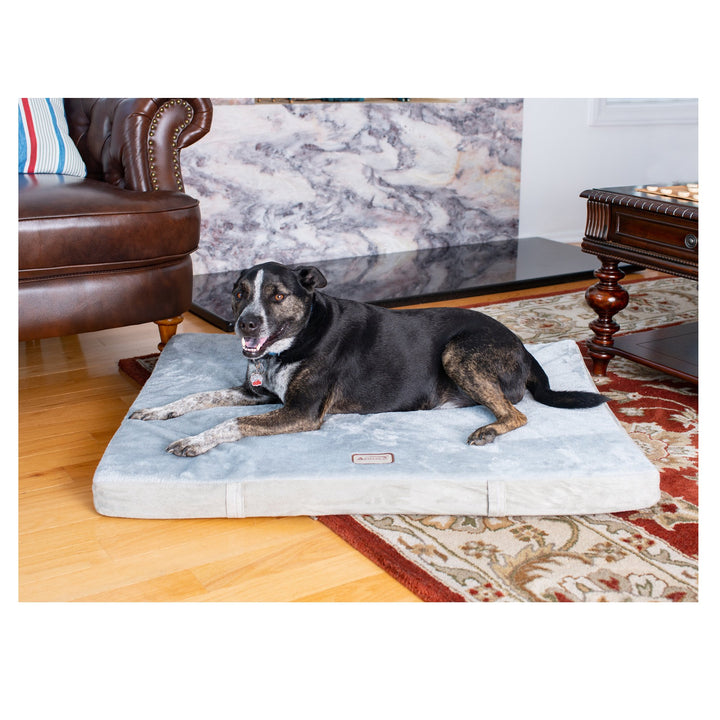 Armarkat Model M06 Large Memory Foam Orthopedic Pet Bed Mat in Gray and Sage Green Image 2