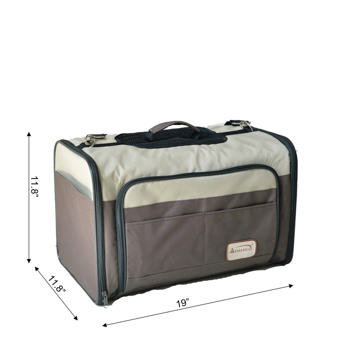 Armarkat Pet CarrierBeige and ChocolatePC102R Image 4