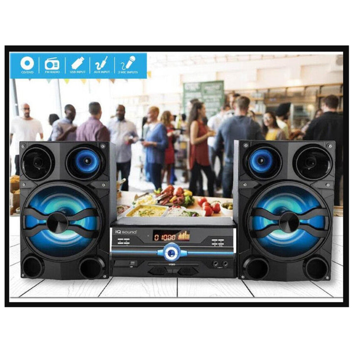 Supersonic HiFi Multimedia Audio System with Bluetooth and AUX USB and Mic Inputs (IQ-9000BT) Image 4