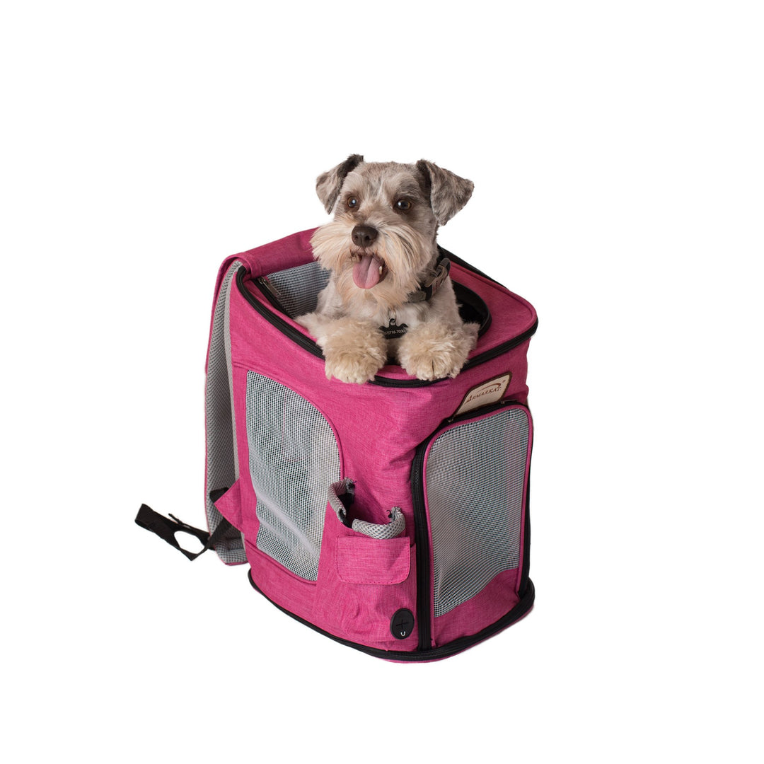 Armarkat Model PC301P Pets Backpack Pet Carrier in Pink and Gray Combo Image 6