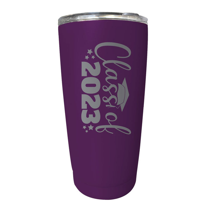 Class of 2023 Graduation 16 oz Engraved Stainless Steel Insulated Tumbler Colors Image 1