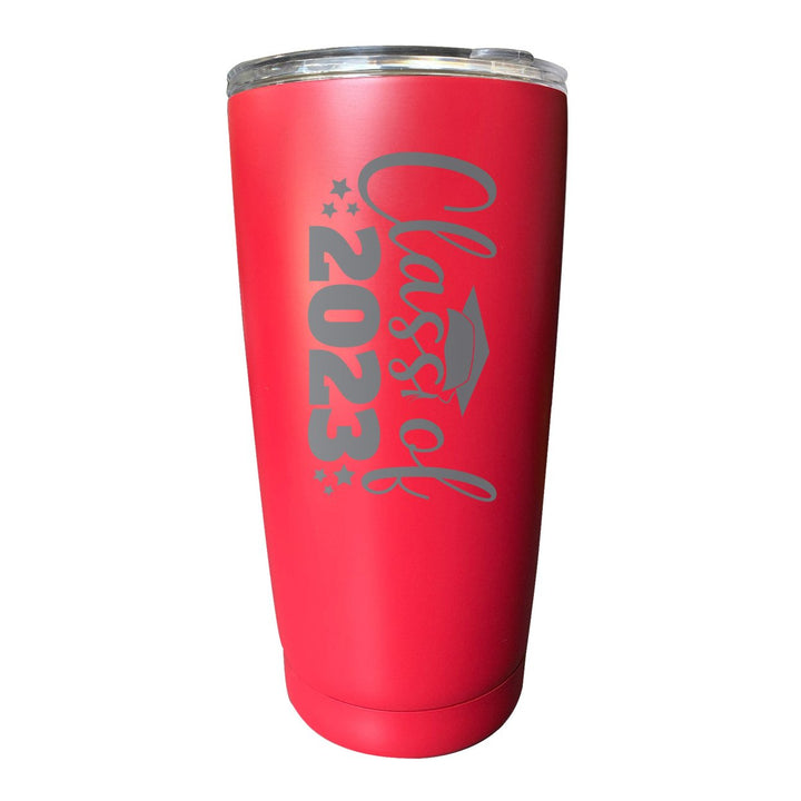 Class of 2023 Graduation 16 oz Engraved Stainless Steel Insulated Tumbler Colors Image 1