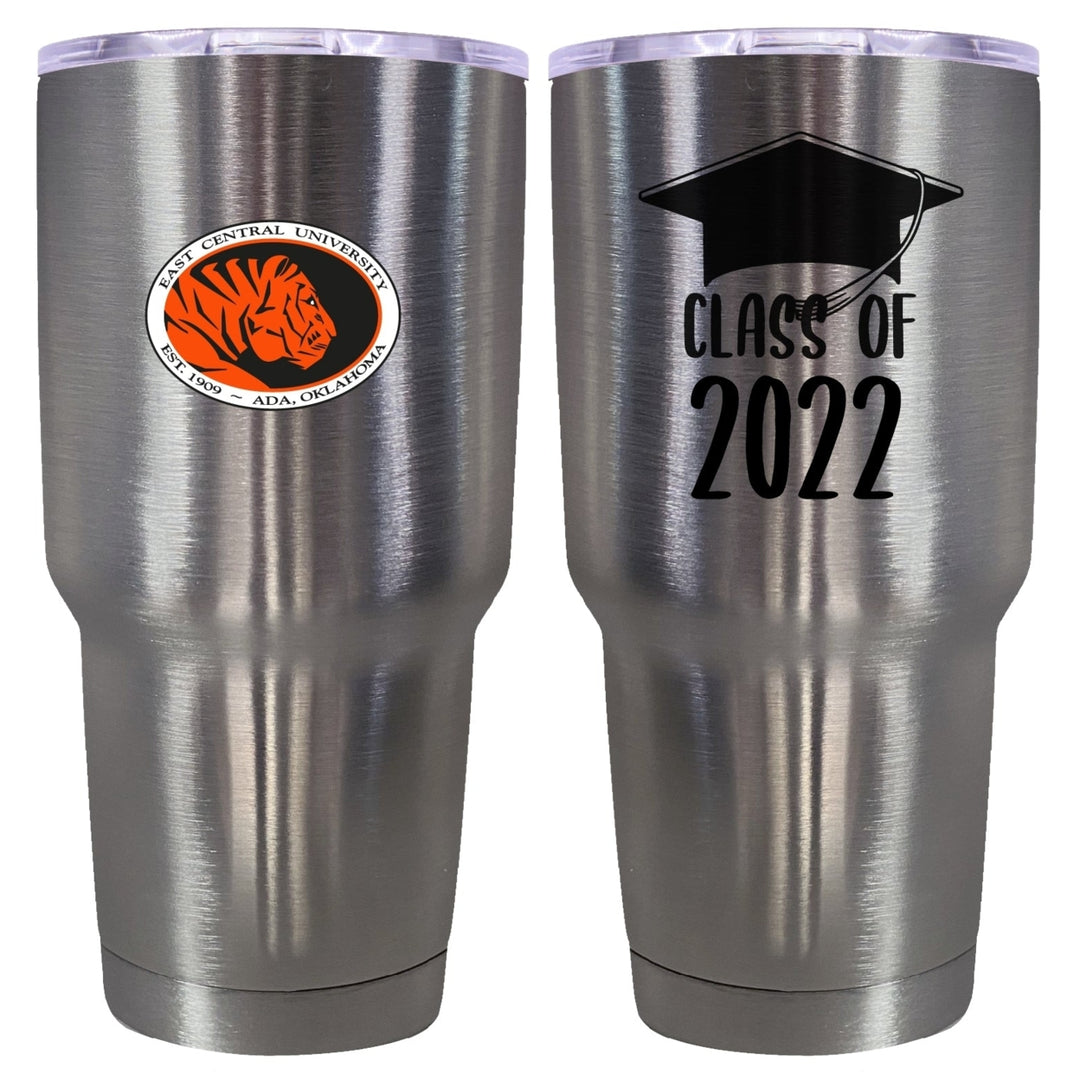 East Central University Tigers Graduation Insulated Stainless Steel Tumbler Image 1