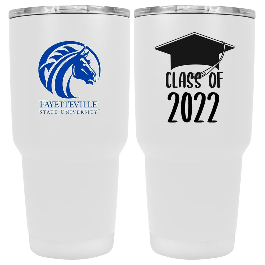 Fayettville State University Graduation Insulated Stainless Steel Tumbler White Image 1