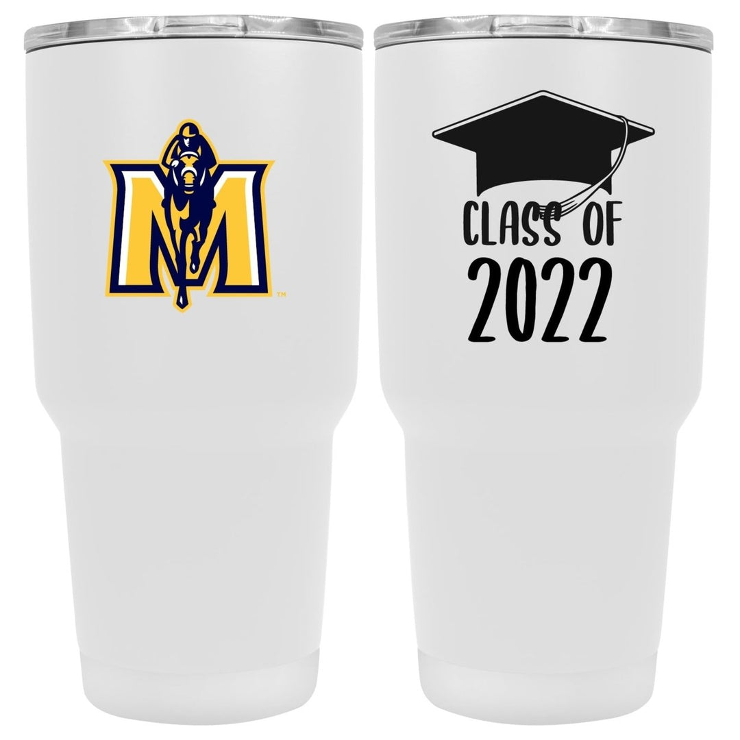 Murray State Uniersity Graduation Insulated Stainless Steel Tumbler White Image 1