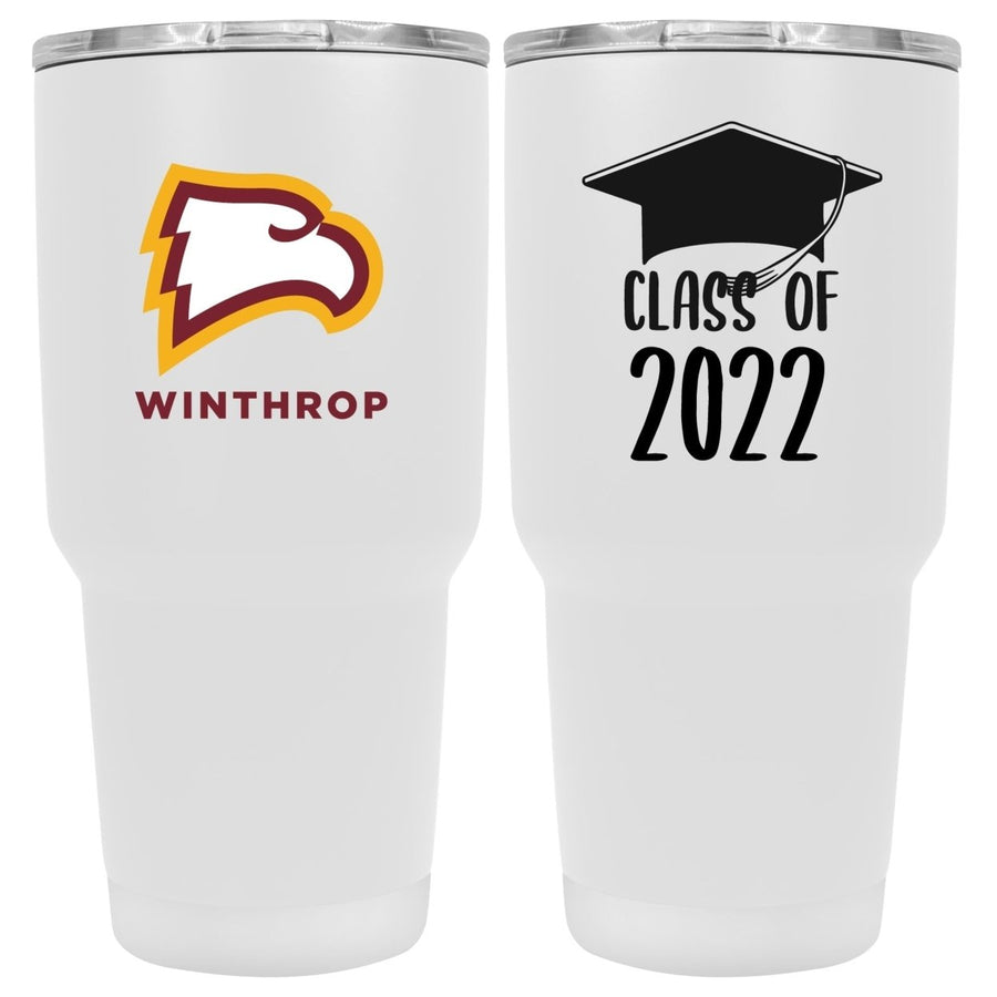 Winthrop Univeristy Graduation Insulated Stainless Steel Tumbler White Image 1