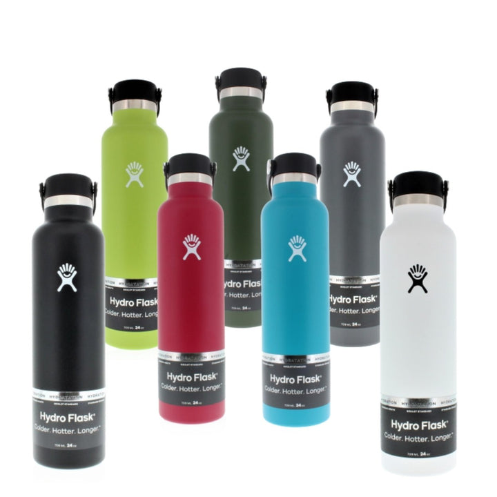 Hydro Flask 24oz Standard Mouth Water Bottle Stainless Steel Flex Cap Insulated Image 1