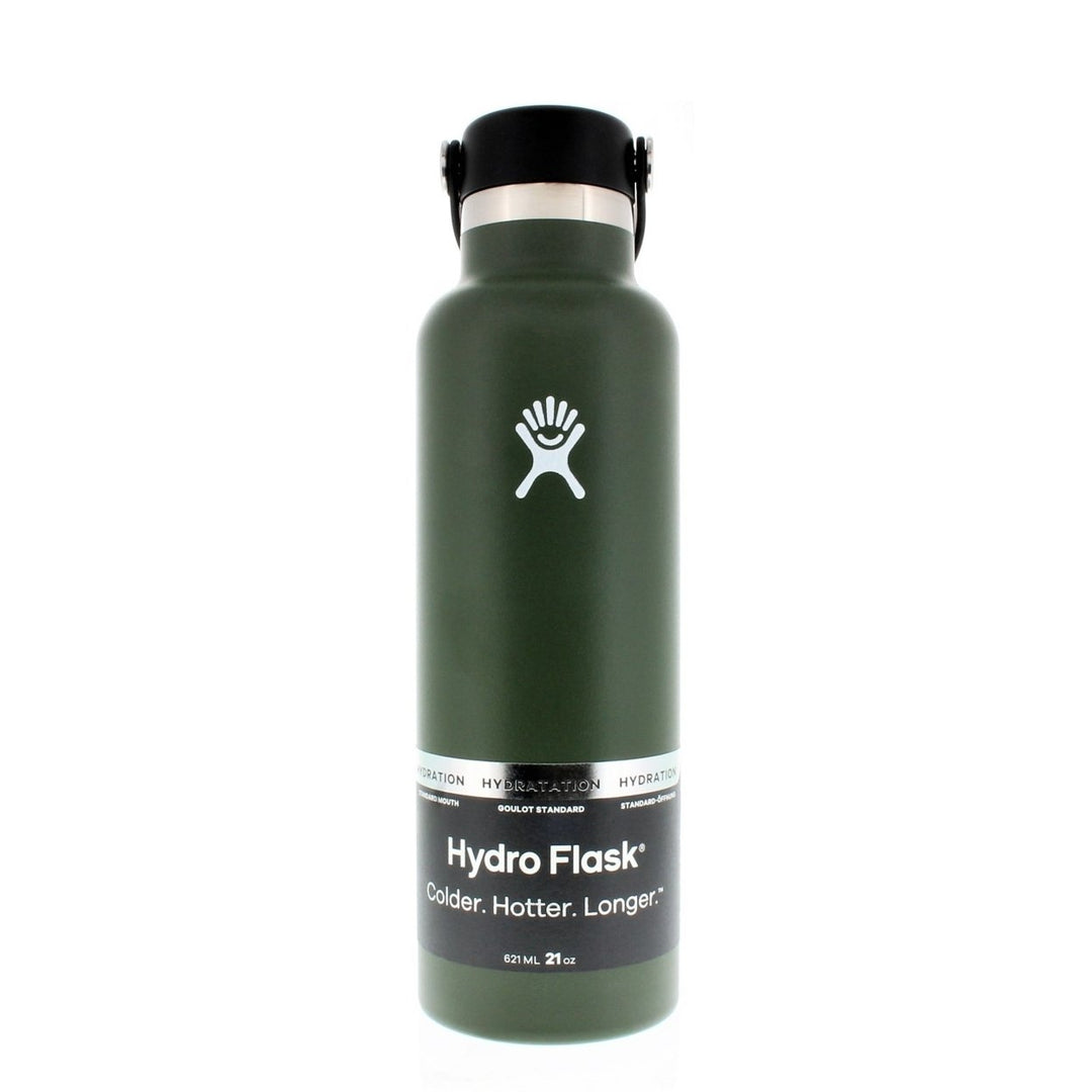 Hydro Flask 21oz Standard Mouth Water Bottle Stainless Steel Insulated Flex Cap Image 10