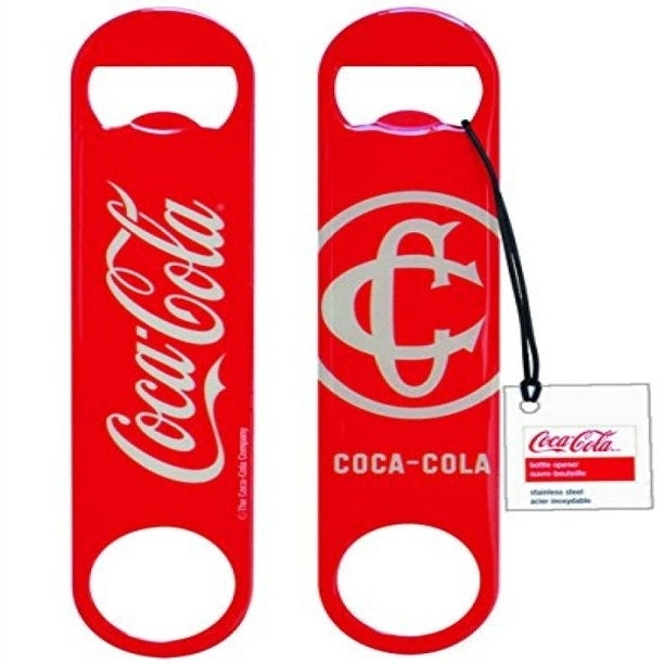 Tablecraft Coca-Cola Classic Logo Flat Bottle Opener Red Image 1