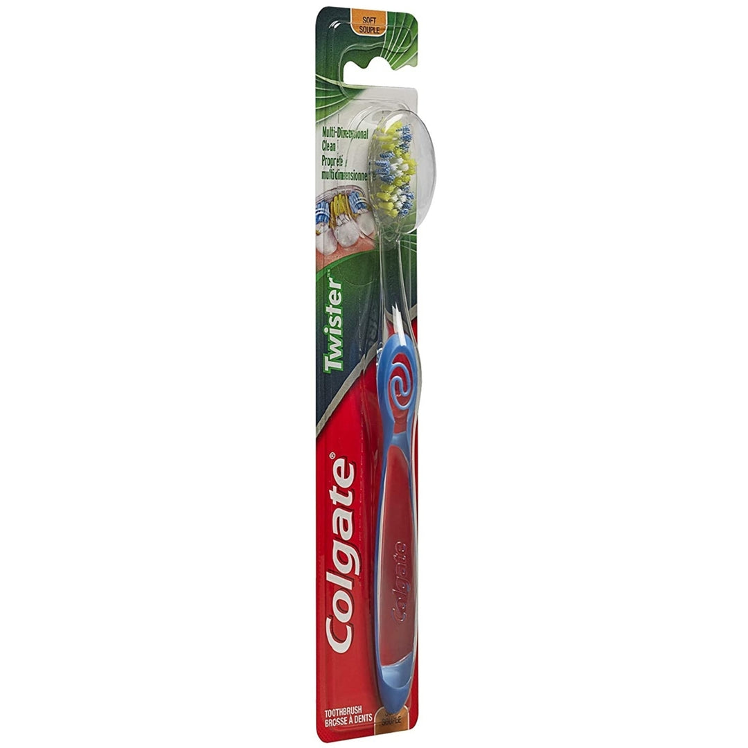 (6 Pack) Colgate Twister Soft Toothbrush with Tongue Cleaner Image 4
