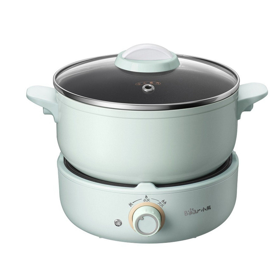 2.5L Electric Hot Pot Electric Cooker Skillet Non-Stick Rapid Noodles Cooker with Lid 220V Image 1