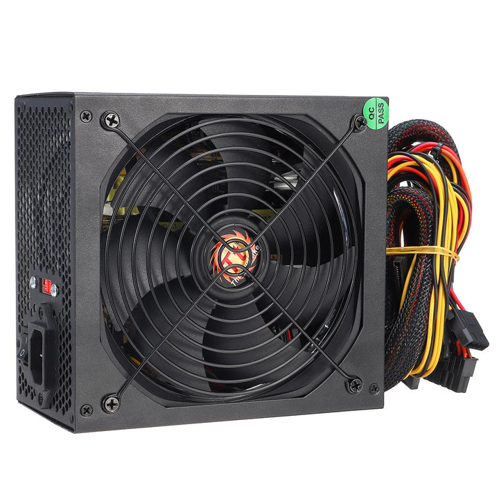 650W PC Computer Power Supply Module Unit 24Pin SATA Quiet Green LED Cooling Fan 14cm 110~220V Image 3