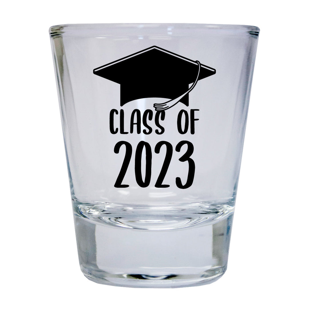 Class of 2023 Grad 2 Ounce Round Shot Glass Image 1