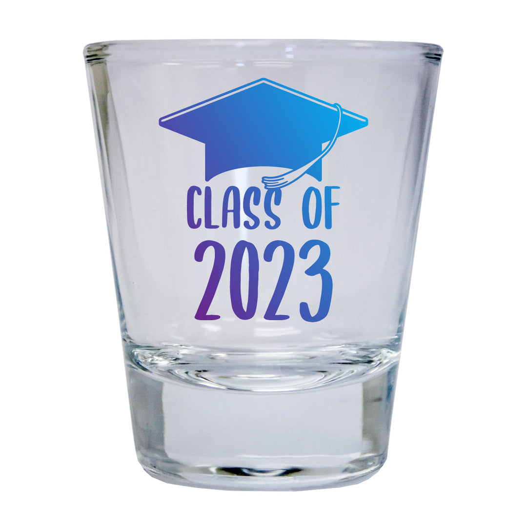 Class of 2023 Grad 2 Ounce Round Shot Glass Image 2