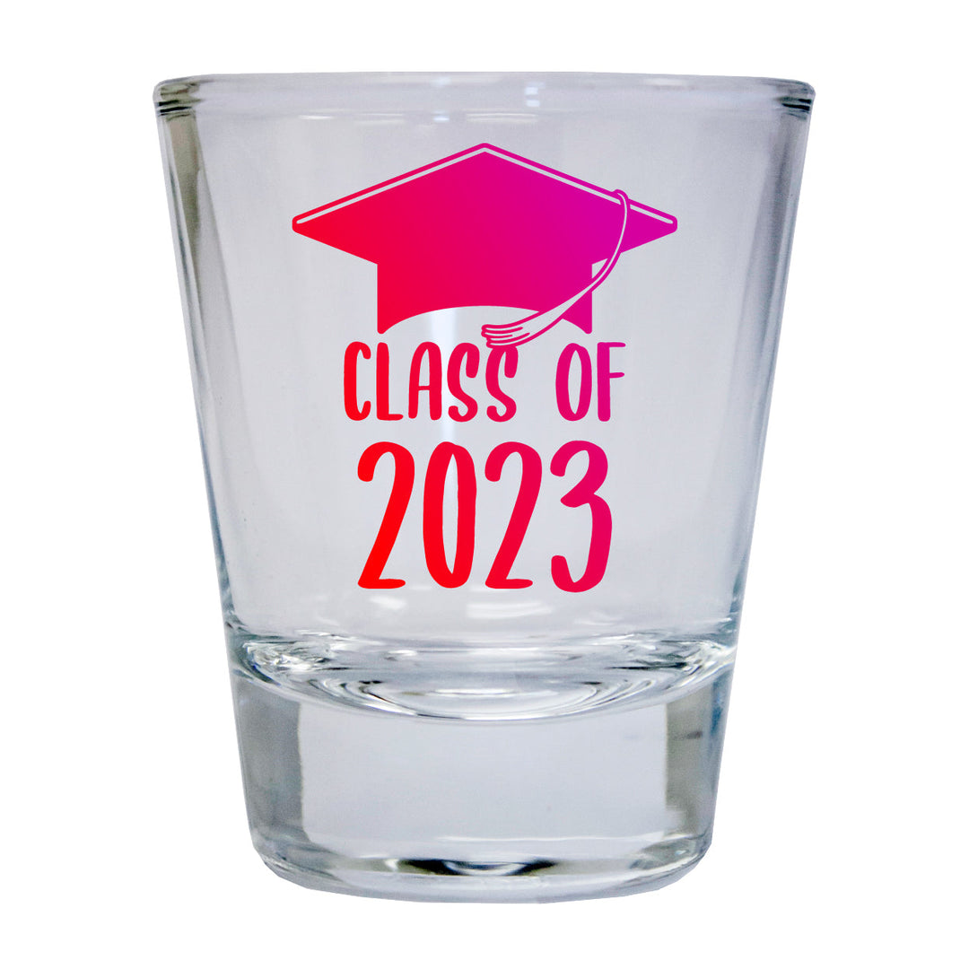 Class of 2023 Grad 2 Ounce Round Shot Glass Image 3