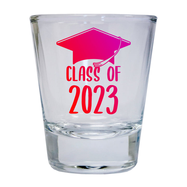 Class of 2023 Grad 2 Ounce Round Shot Glass Image 3