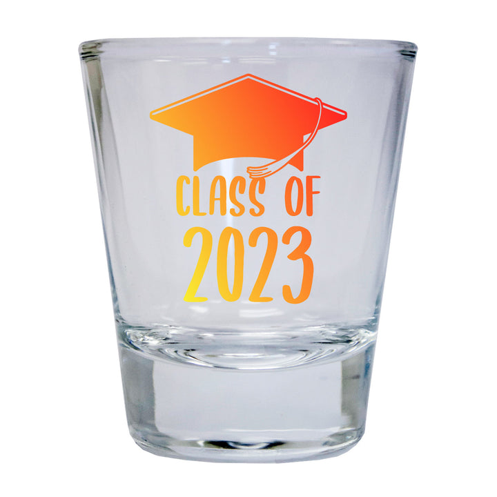 Class of 2023 Grad 2 Ounce Round Shot Glass Image 4