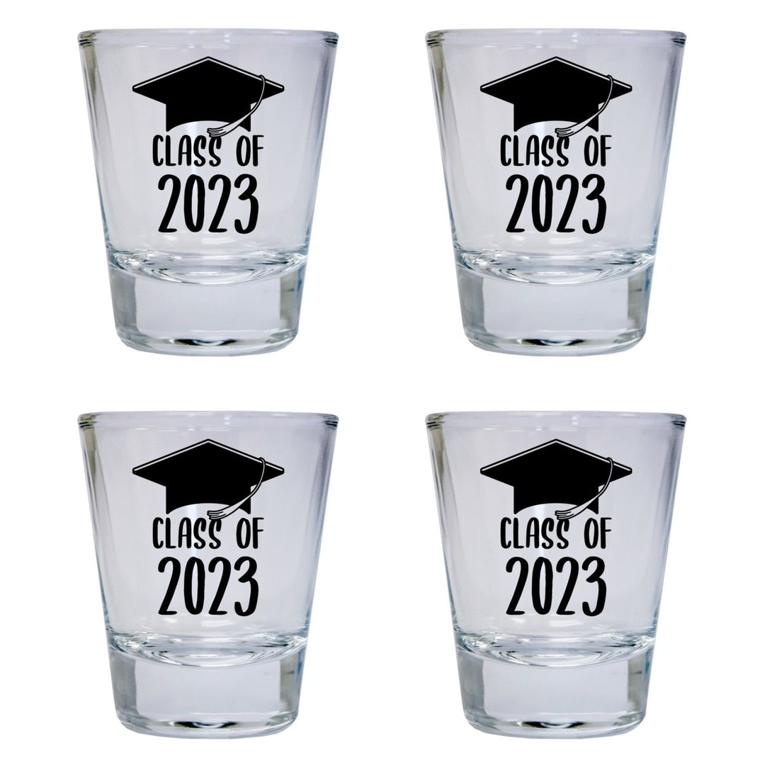 Class of 2023 Grad 2 Ounce Round Shot Glass Image 1