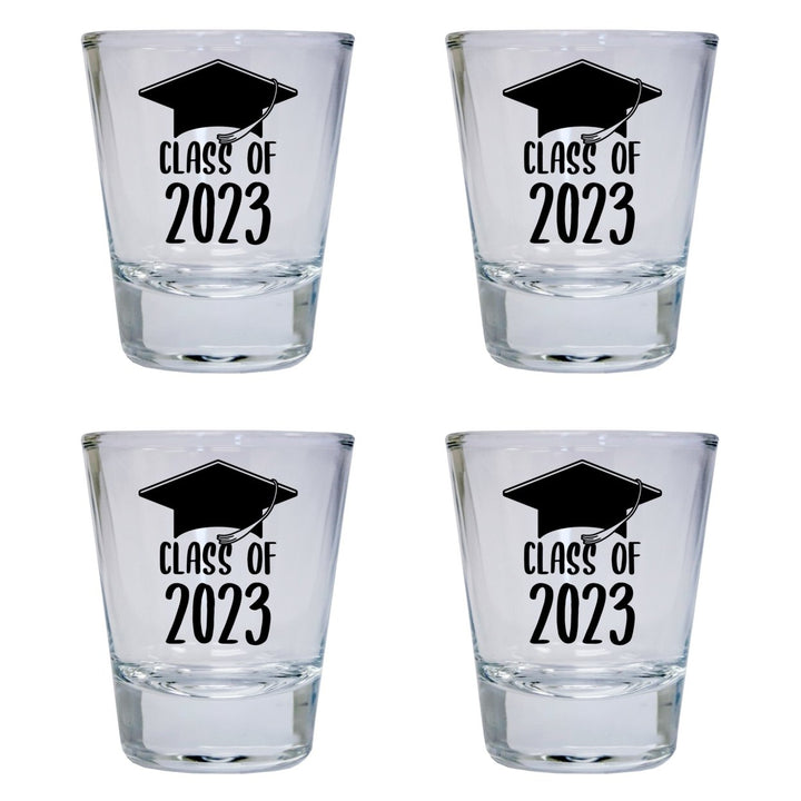 Class of 2023 Grad 2 Ounce Round Shot Glass Image 1