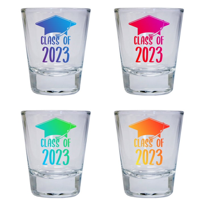 Class of 2023 Grad 2 Ounce Round Shot Glass Image 7