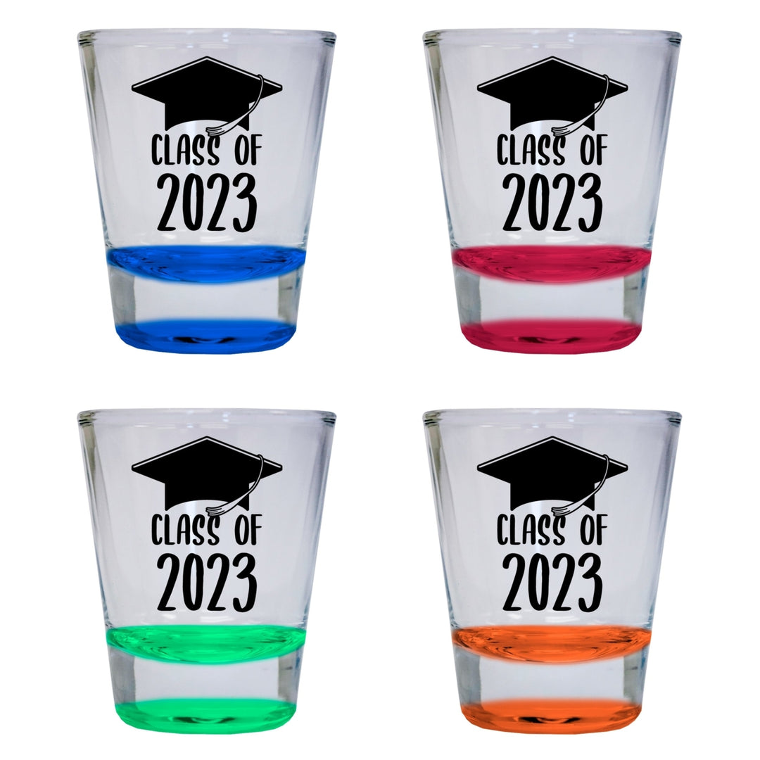 Class of 2023 Grad 2 Ounce Round Shot Glass Image 8