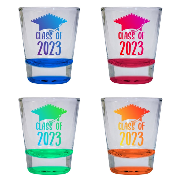 Class of 2023 Grad 2 Ounce Round Shot Glass Image 9