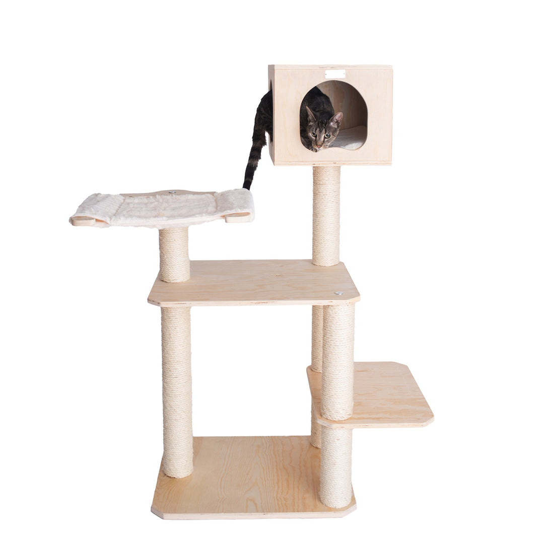 Armarkat Model Premium Scots PineSolid Wood Cat Tree50" Tall S5103 Image 6