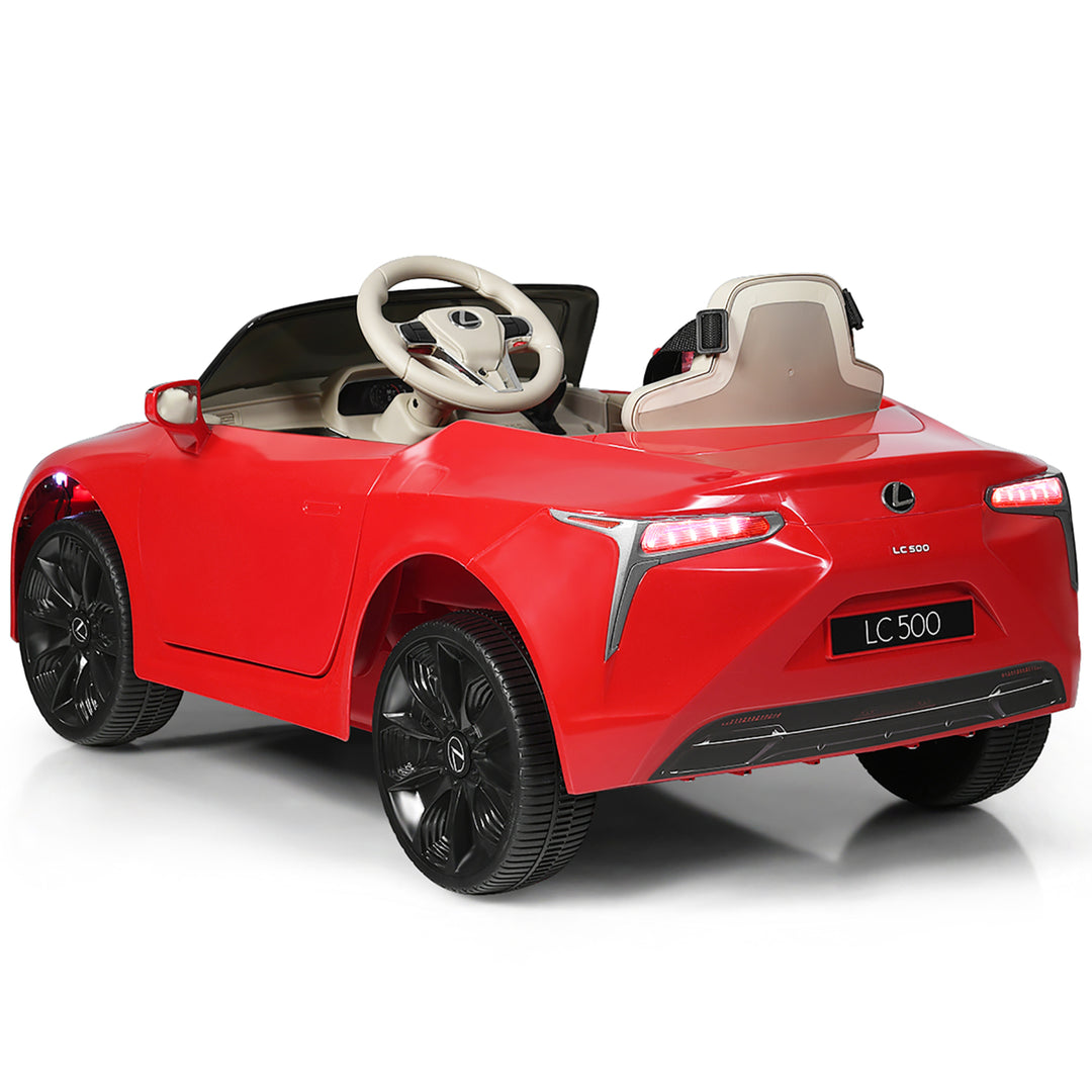 12V Kids Ride on Car Lexus LC500 Licensed Remote Control Electric Vehicle Red Image 4