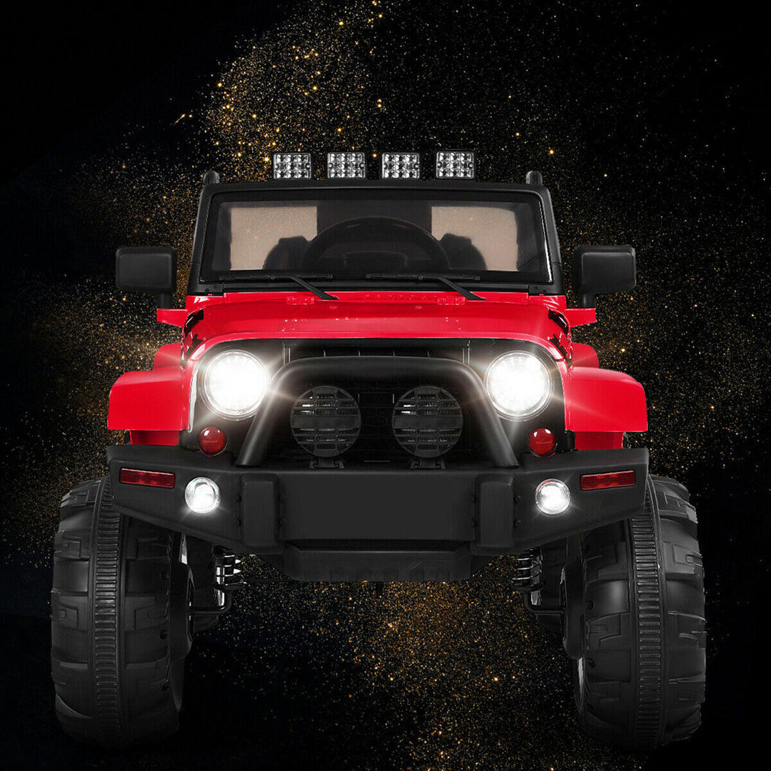 Costway 12V Kids Ride On Truck Car w/ Remote Control MP3 Music LED Lights Red Image 6