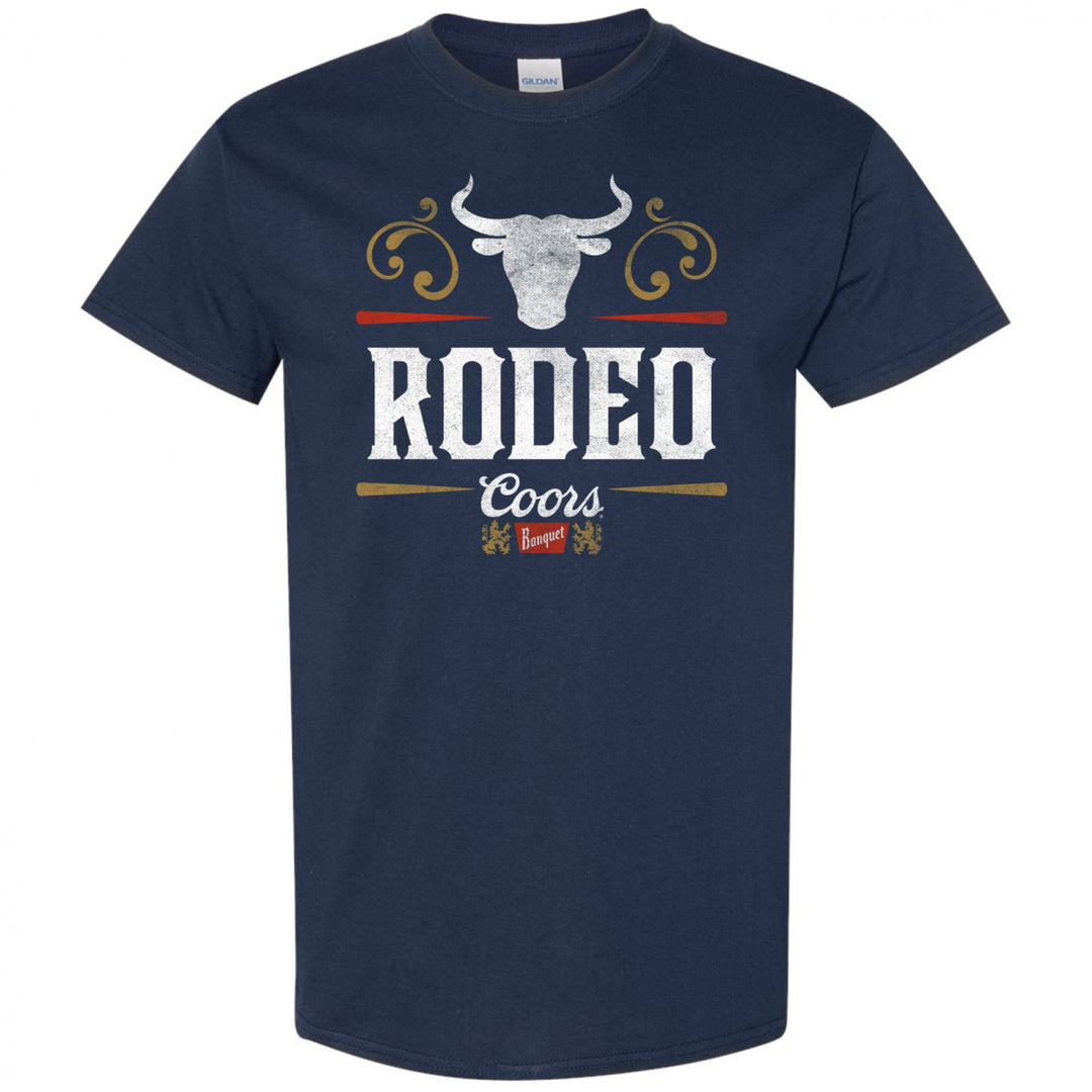 Coors Banquet Rodeo Ornate Navy Colorway T-Shirt Image 1