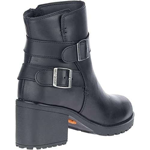 Harley-Davidson Womens Lalanne Double Strap Motorcycle Boot  BLACK Image 3