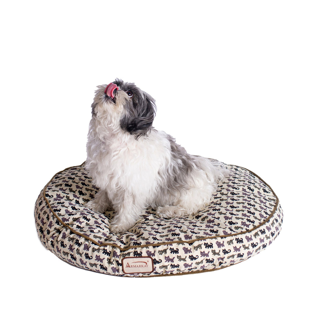 Armarkat M07FXM Small Pet Bed Pad Multi-Color Canvas Waterproof Skid-Free 23"x23" Image 4