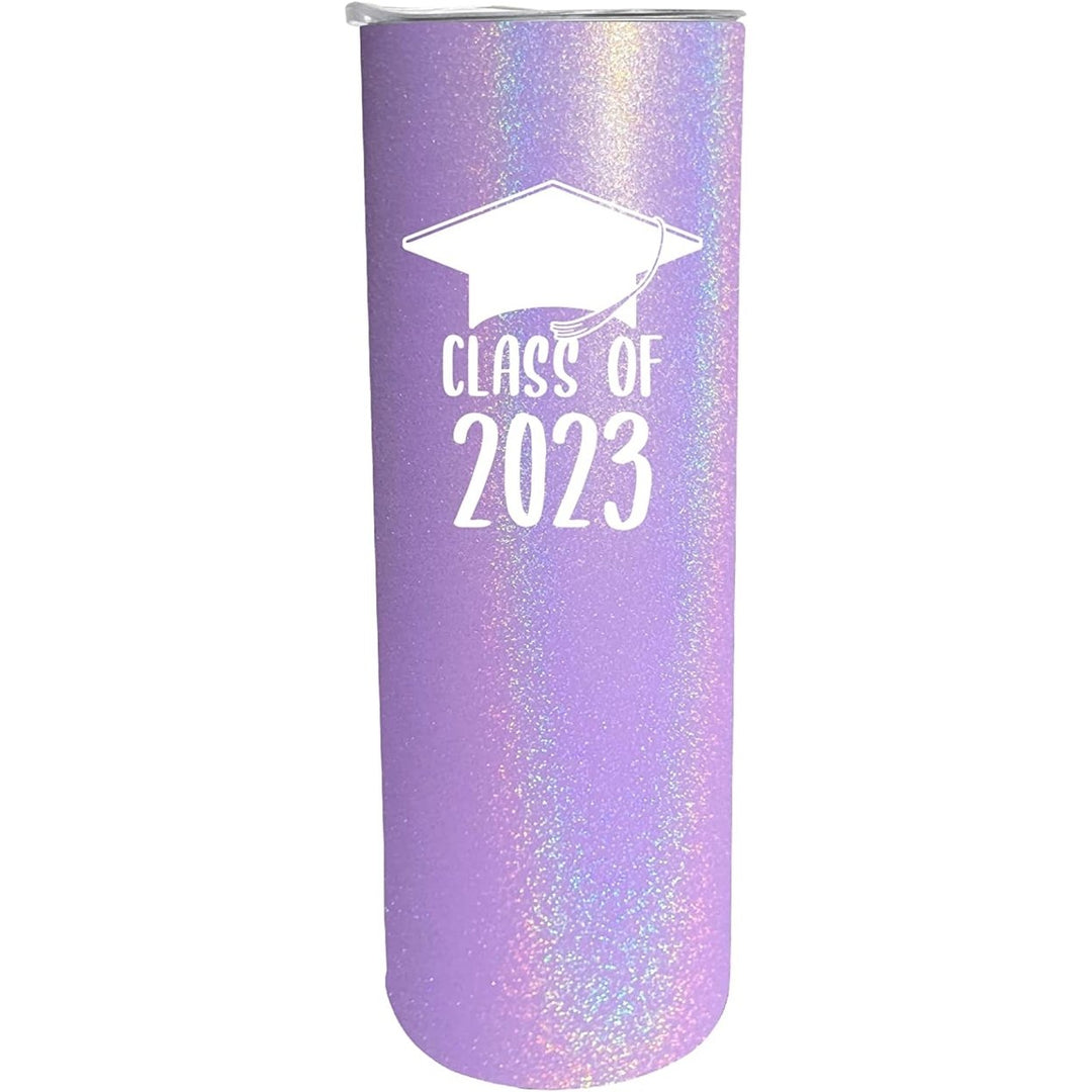 R and R Imports Class of 2023 Grad Graduation 20 oz Insulated Stainless Steel Skinny Tumbler Image 1