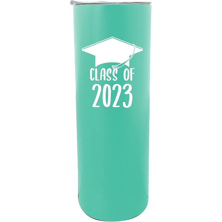 R and R Imports Class of 2023 Grad Graduation 20 oz Insulated Stainless Steel Skinny Tumbler Image 1