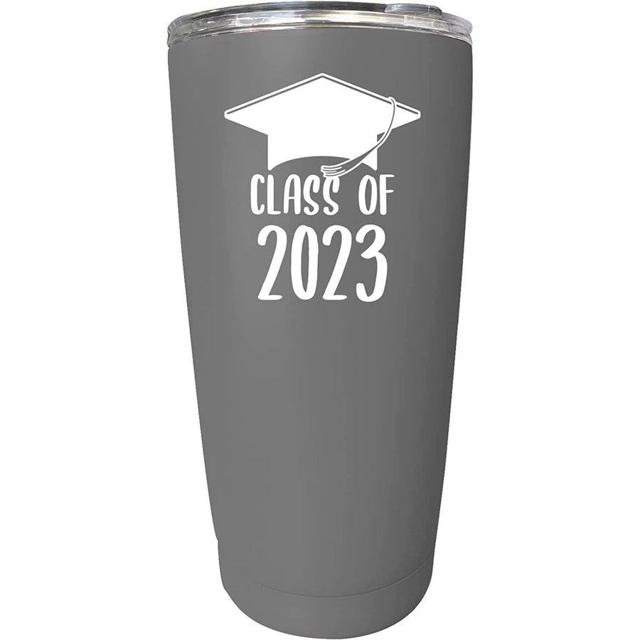 R and R Imports Class of 2023 Graduation Senior Grad 16 oz Stainless Steel Insulated Tumbler Image 1