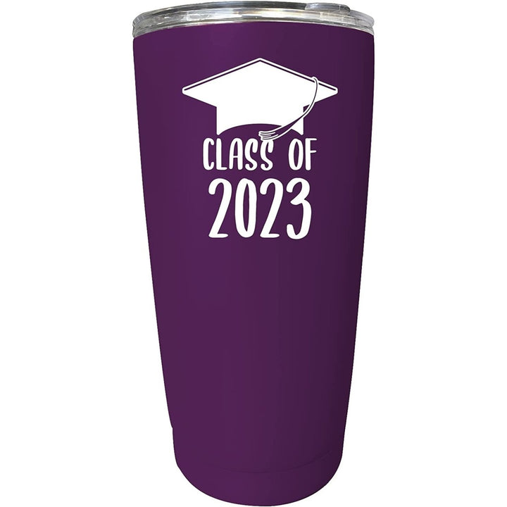 R and R Imports Class of 2023 Graduation Senior Grad 16 oz Stainless Steel Insulated Tumbler Image 4