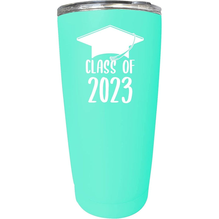 R and R Imports Class of 2023 Graduation Senior Grad 16 oz Stainless Steel Insulated Tumbler Image 1