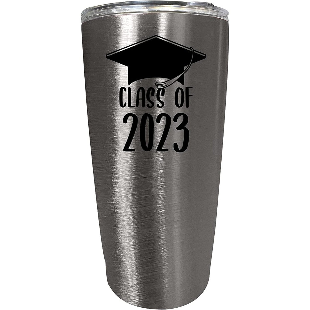 R and R Imports Class of 2023 Graduation Senior Grad 16 oz Stainless Steel Insulated Tumbler Image 1