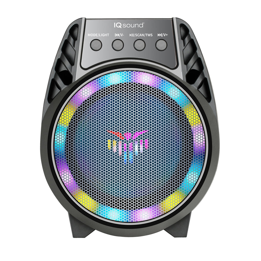 4" Bluetooth TWS Party Speaker w LED Lights and Multi-Connectivity (IQ-1804BT) Image 1