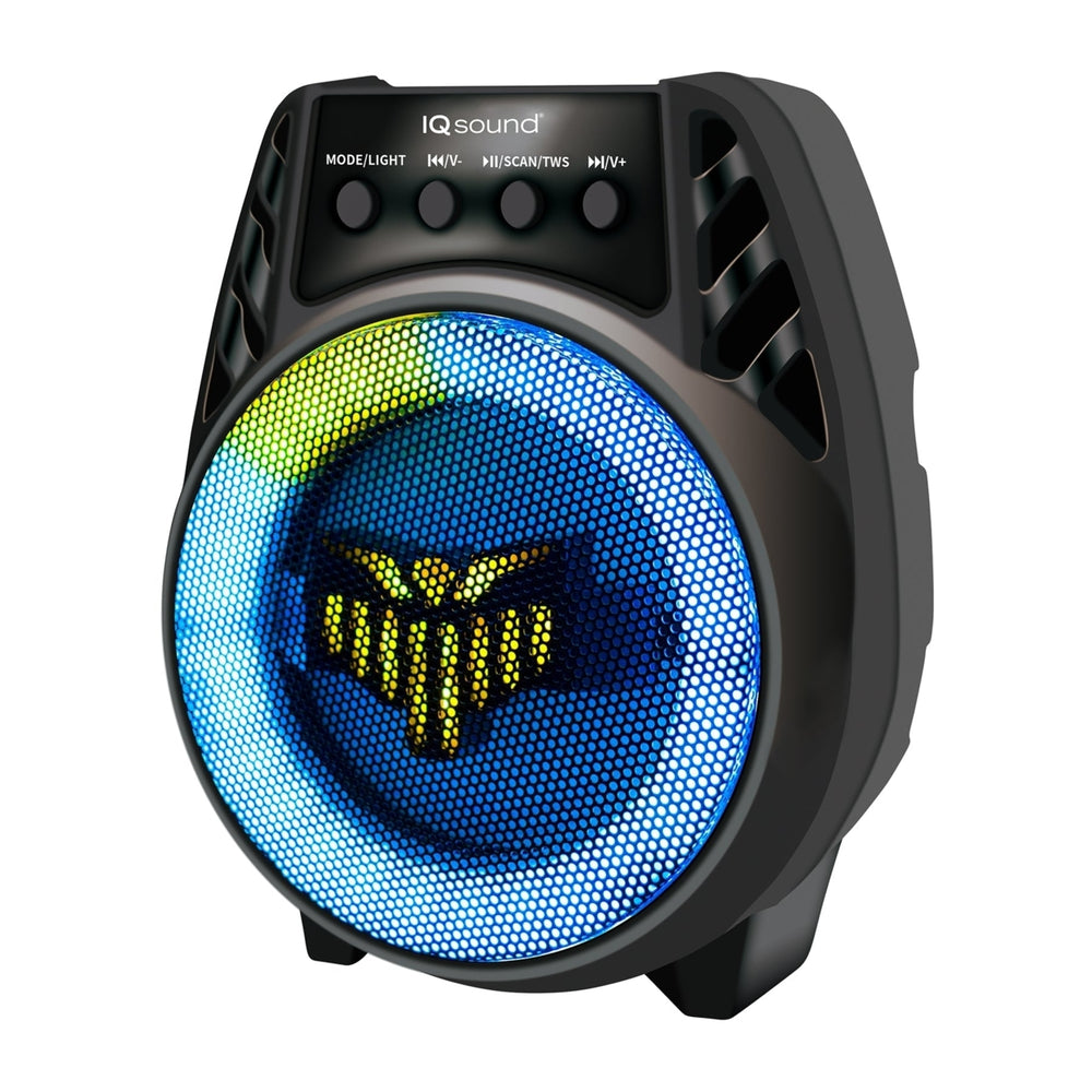 4" Bluetooth TWS Party Speaker w LED Lights and Multi-Connectivity (IQ-1804BT) Image 2