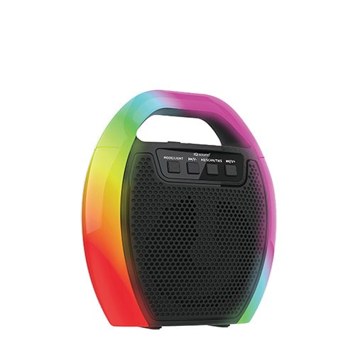 4" Portable Bluetooth Speaker with RGB Handle with FM Radio and TWS (IQ-2404RGB) Image 1