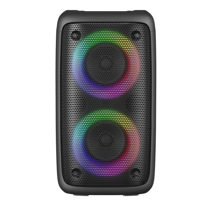 High Efficiency 2 x 3 Speaker System with LED Lights Bluetooth FM Karaoke IQ-1933BT Image 1