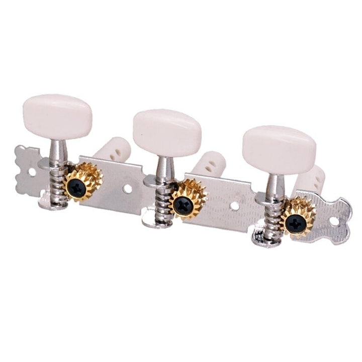 2Pcs Acoustic Classical Guitar Tuning Pegs Machine Heads Tuners Guitar Parts Silver Image 3